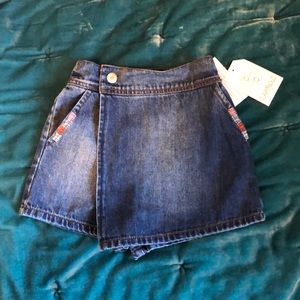 Girls denim skort